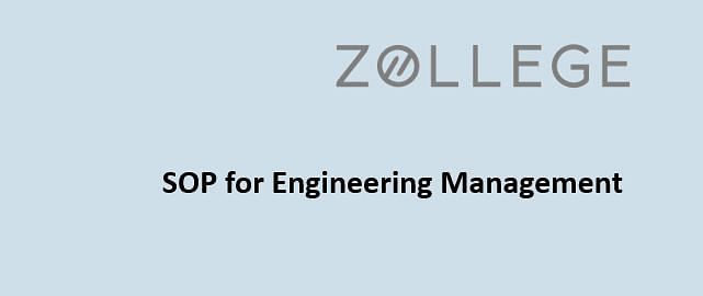 SOP For Engineering Management Format Tips Skills And Sample