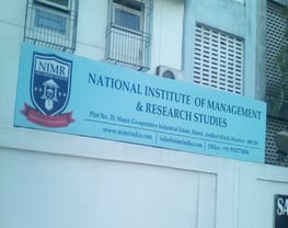 National Institute of Management and Research Studies - [NIMR]
