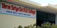 Shree Satya Sai BEd College