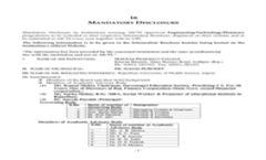 Mandatory Disclosure