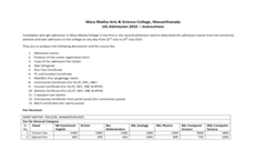 Fee Structure