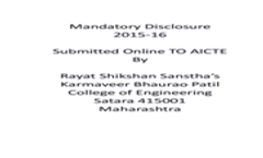 Mandatory Disclosure