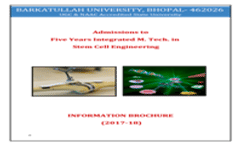 M.Tech Integrated Brochure