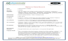 Diploma in Clinical Research