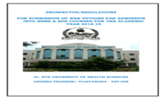 MBBS Admission Brochure 2018-19