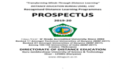 Distance Education Prospectus