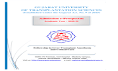 Fellowship in Liver Transplant Anesthesia and Critical Care Admission Prospectus 2023
