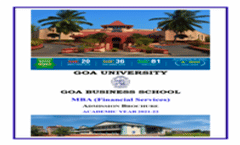 MBA prospectus