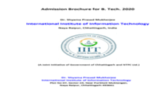 Admission Brochure for B. Tech. 2020