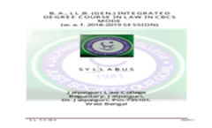 Syllabus B.A.LL.B