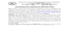 MBA Prospectus