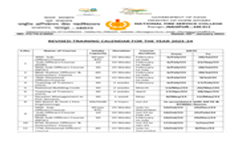 Training Calendar