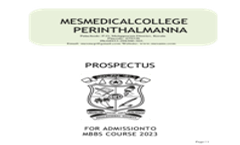 MBBS Prospectus 2023