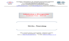 M.Sc Nursing Admission Prospectus 2023