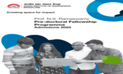 N. S. Ramaswamy Pre-doctoral Fellowship Brochure 2023