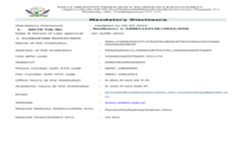 Mandatory Disclosure 2023