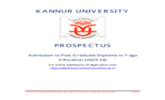 PG Diploma in Yoga Brochure 2023