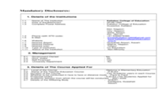 Mandatory Disclosure 2023
