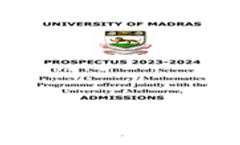 UG B.Sc  Science Brochure 2023