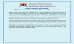 MBA in Hospital & Healthcare Management Brochure 2023