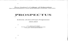 D.Ed Prospectus 2023