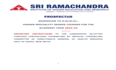 D.M /M.Ch Prospectus 2023