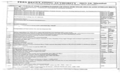 Fee structure bsc