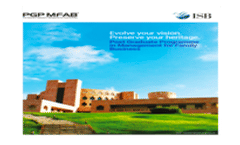 Post Graduate Programme in Management for Family Business Brochure 2023