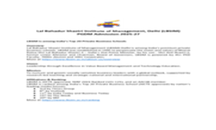 LBSIM PGDM 2025
