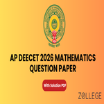 AP DEECET 2026 Mathematics Question Paper with Solution PDF