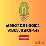 AP DEECET 2026 Biological Science Question Paper with Solution PDF