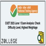 CUET 2023 June 1 Exam Analysis Check Difficulty Level Highest Weightage