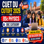 CUET DU Cutoff for BSc Physics for OBC Category