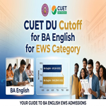 CUET DU Cutoff for BA English for EWS Category