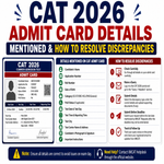 Details Mentioned on CAT 2026 Admit Card How to Resolve Discrepancies
