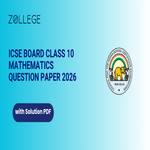 ICSE Board Class 10 Mathematics 2026 Question Paper with Solutions PDF
