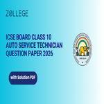 ICSE Board Class 10 Auto Service Technician 2026 Question Paper with Solutions PDF