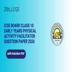 ICSE Board Class 10 Early Years Physical Activity Facilitator Question Paper 2026 with Solutions