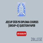 JEECUP 2026 Group G PG Diploma Courses Question Paper with Solutions PDF