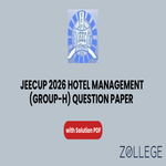 JEECUP 2026 Group H Hotel Management Question Paper with Solutions PDF