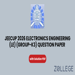 JEECUP 2026 Group K3 Electronics Engineering LE Question Paper with Solutions PDF
