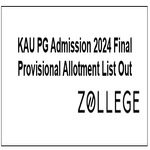 KAU PG Admission 2024 Final Provisional Allotment List Out