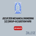 JEECUP 2026 Group K4 Mechanical Engineering LE Question Paper with Solutions PDF