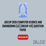 JEECUP 2026 Group K5 Computer Science and Engineering LE Question Paper with Solutions PDF