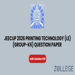JEECUP 2026 Group K6 Printing Technology LE Question Paper with Solutions PDF