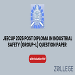 JEECUP 2026 Group L Post Diploma in Industrial Safety Question Paper with Solutions PDF