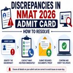 Discrepancies in NMAT 2026 Admit Card