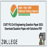 CUET PG Civil Engineering Question Paper 2023 Download Question Paper with Solutions PDF