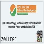 CUET PG Zoology Question Paper 2023 Download Question Paper with Solutions PDF