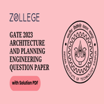GATE 2023 Question Paper with Solution PDF for Architecture and Planning Feb 4 Afternoon Session ZPYP